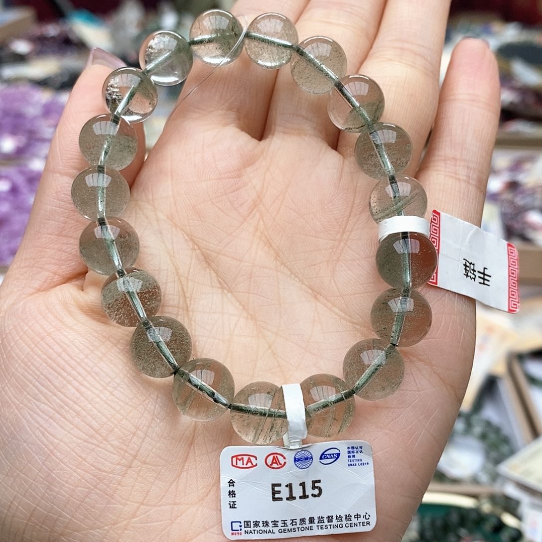 水晶手链未镶嵌E115 绿幽灵 10m+