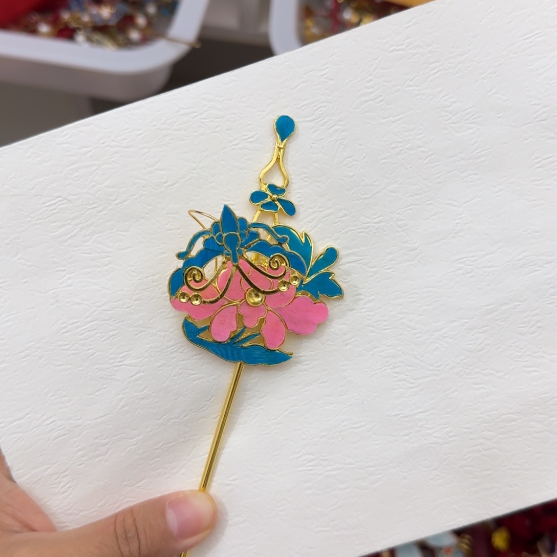 醋酸铁合金鹅毛仿点翠