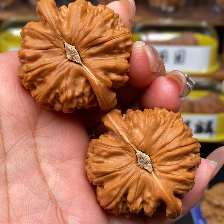 文玩核桃吊坠铭**心45白狮子