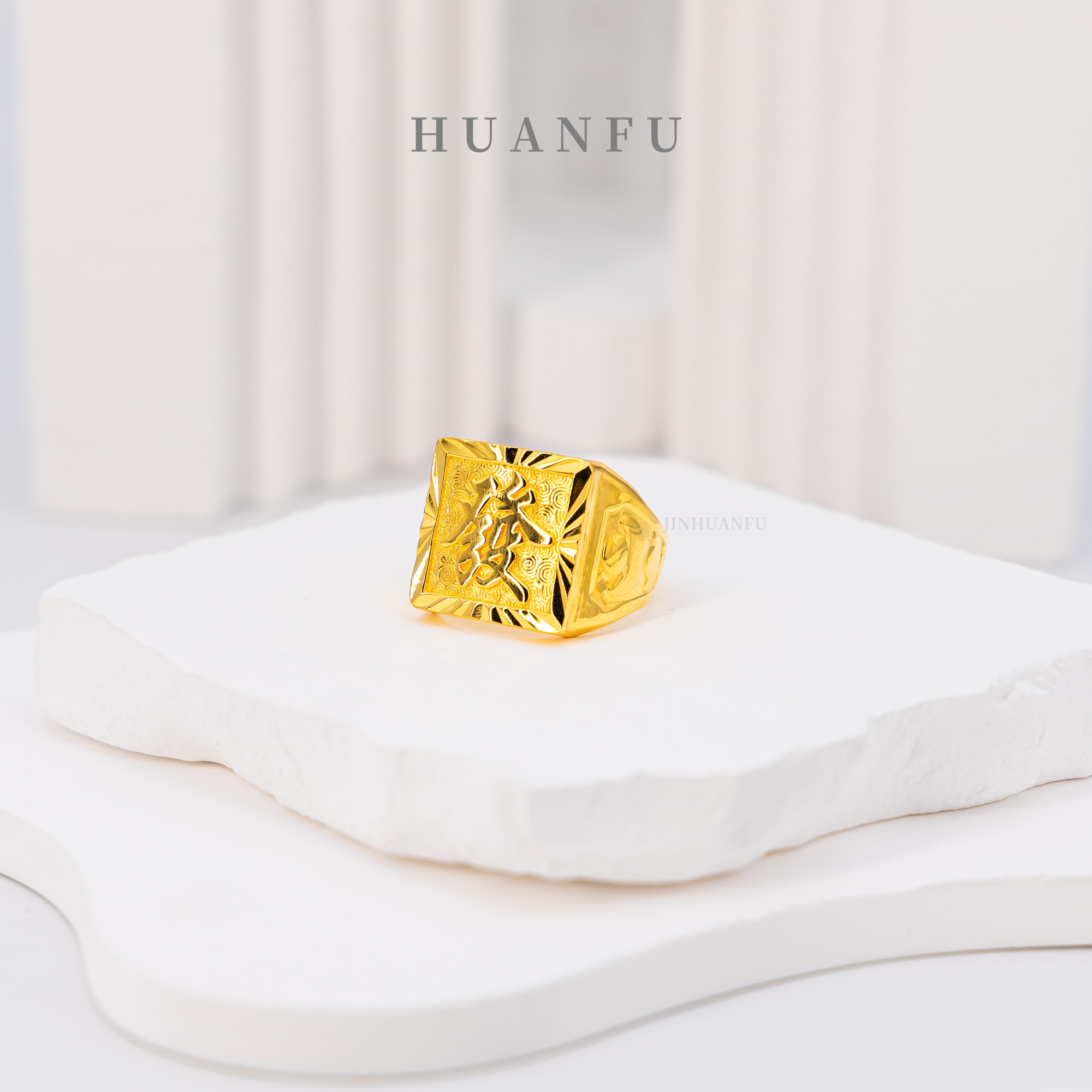 足银戒指 四方戒指  简约时尚经典潮流大气复古可调节