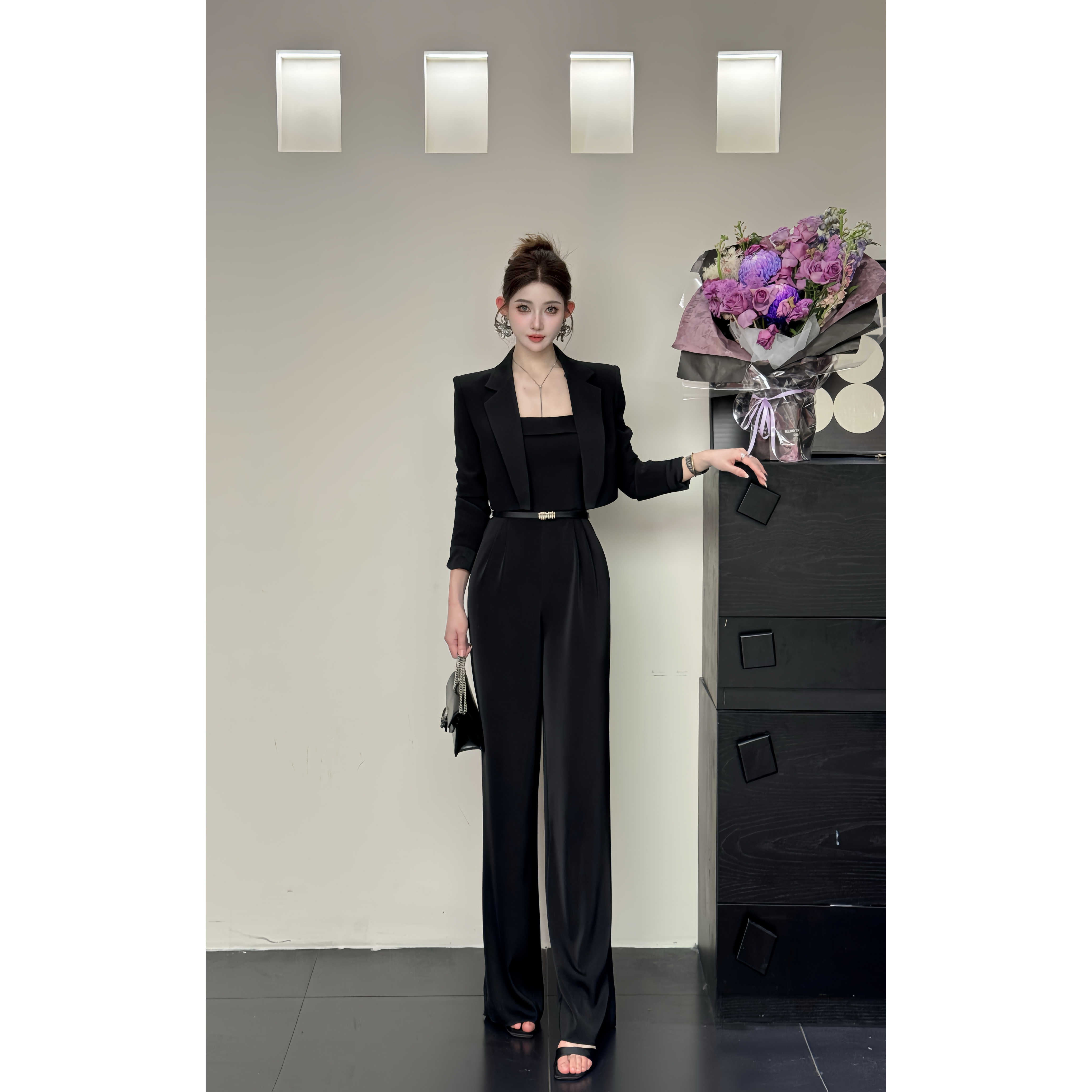 25167+25436-1新款气质洋气显瘦气质套装