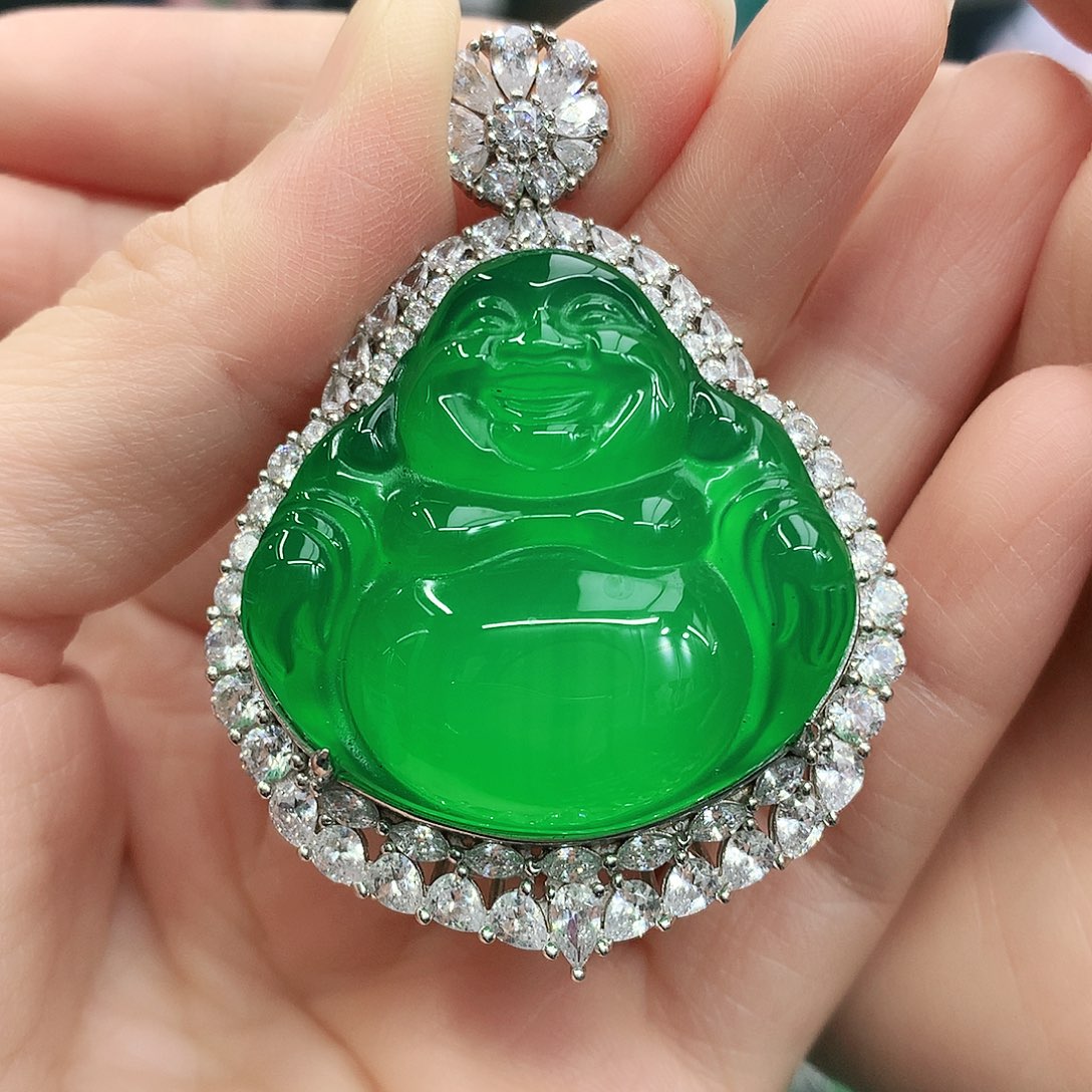 银S925镶嵌吊坠玛瑙/玉髓