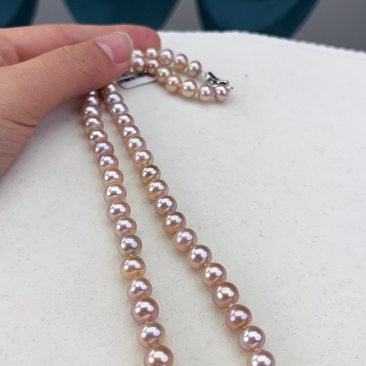 淡水珍珠耳饰银S925镶嵌卡8高品