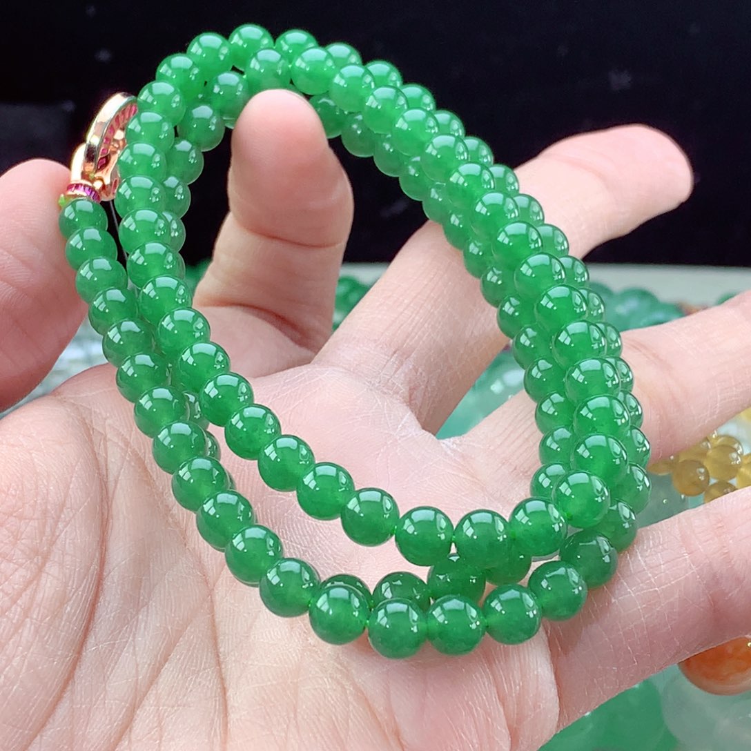 翡翠手链未镶嵌卡6.6