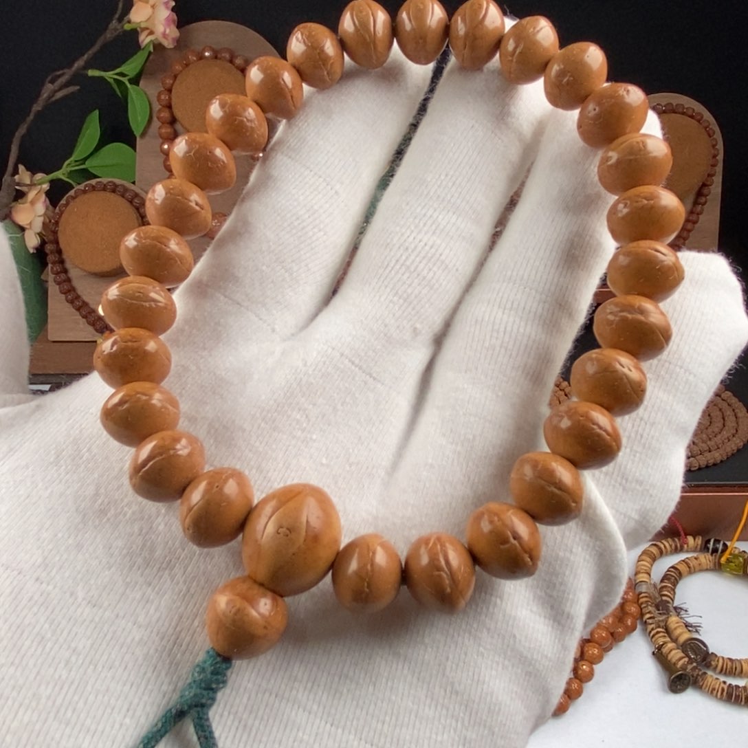 凤眼菩提手串单仓籽打磨飞碟桩型卡11.8