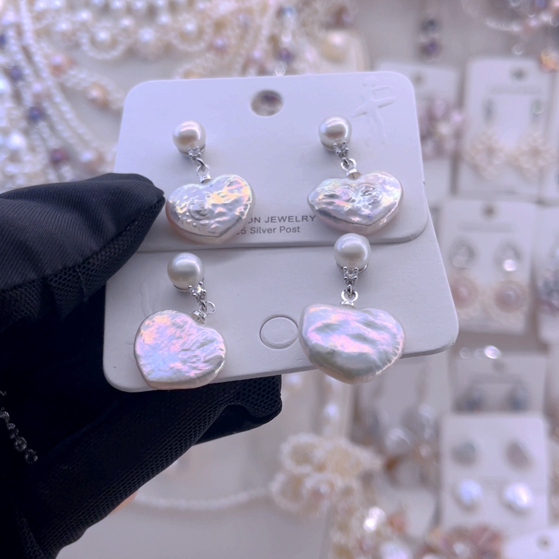 未镶嵌耳饰淡水珍珠