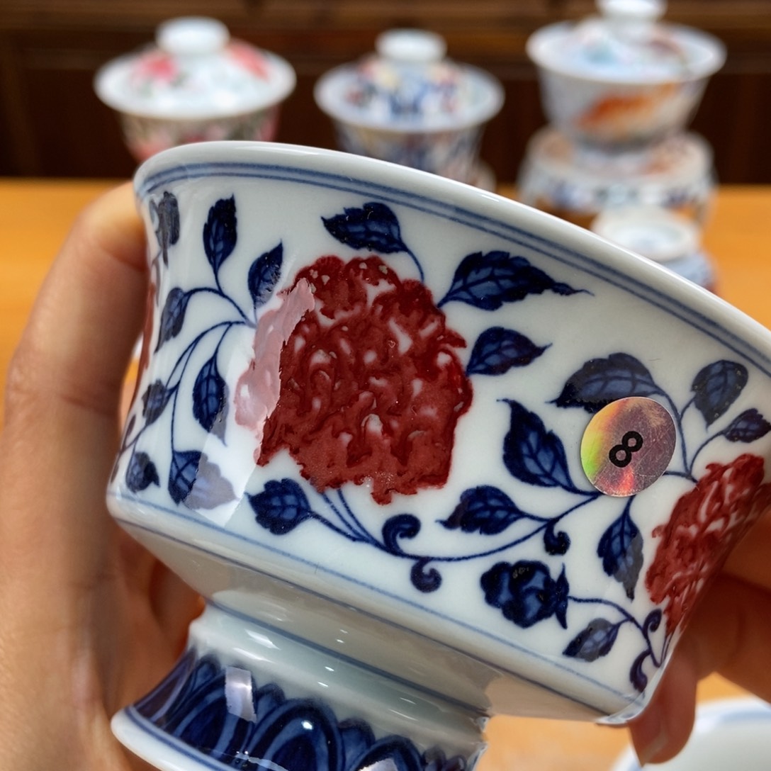 手绘现代茶具非古董