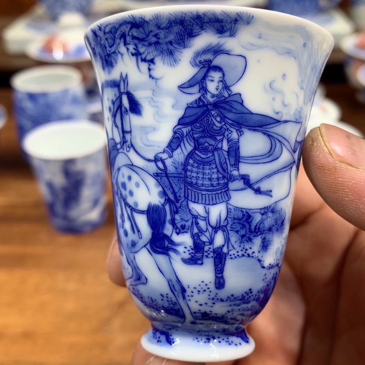 晓竹窑青花木兰从军