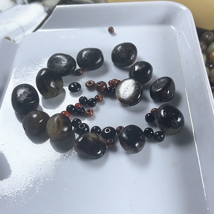 和田玉（糖玉）和田玉边角料9K金镶嵌南*