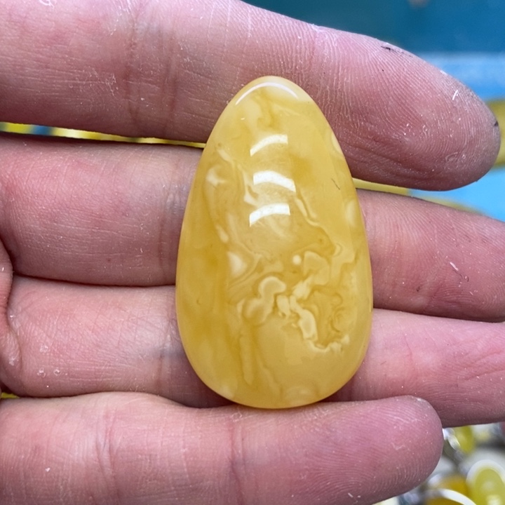 蜜蜡裸石未镶嵌吊坠