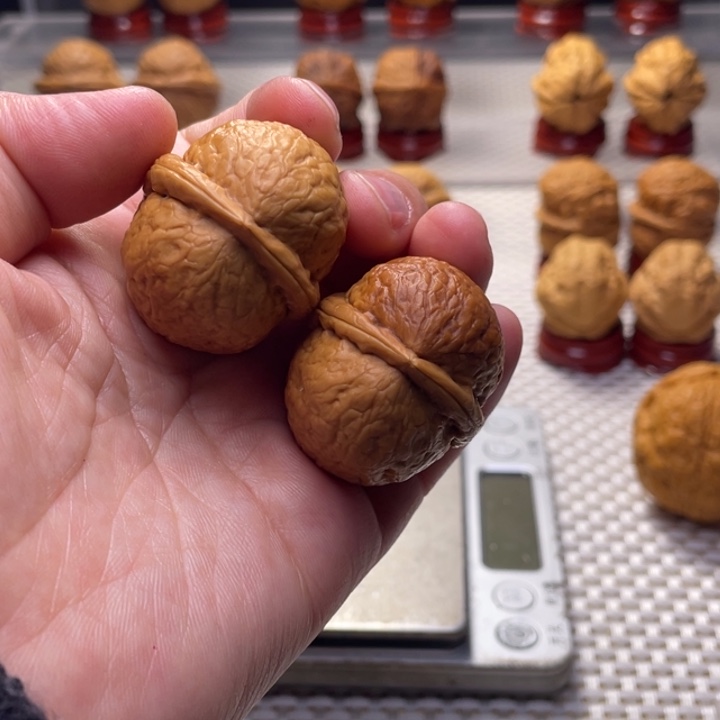 文玩核桃把件46粗筋大屁桃