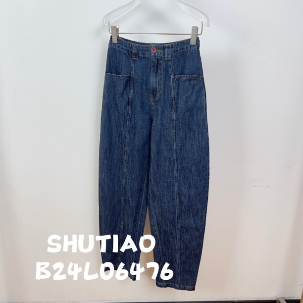【SHUTIAO】2024秋冬：新款小众设计款牛仔裤B24L06476