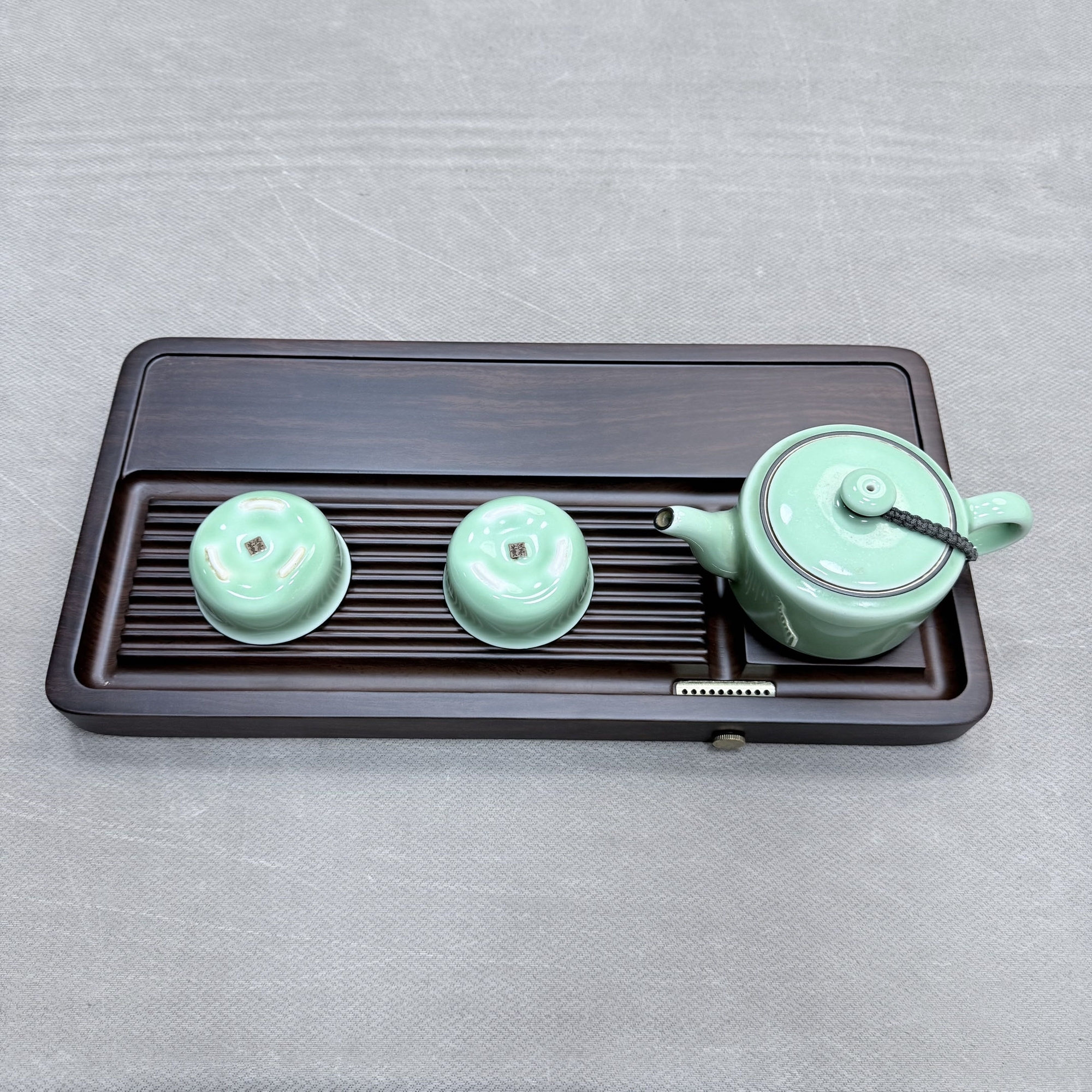 40*20*3品意黑胡桃色福利款实木茶盘