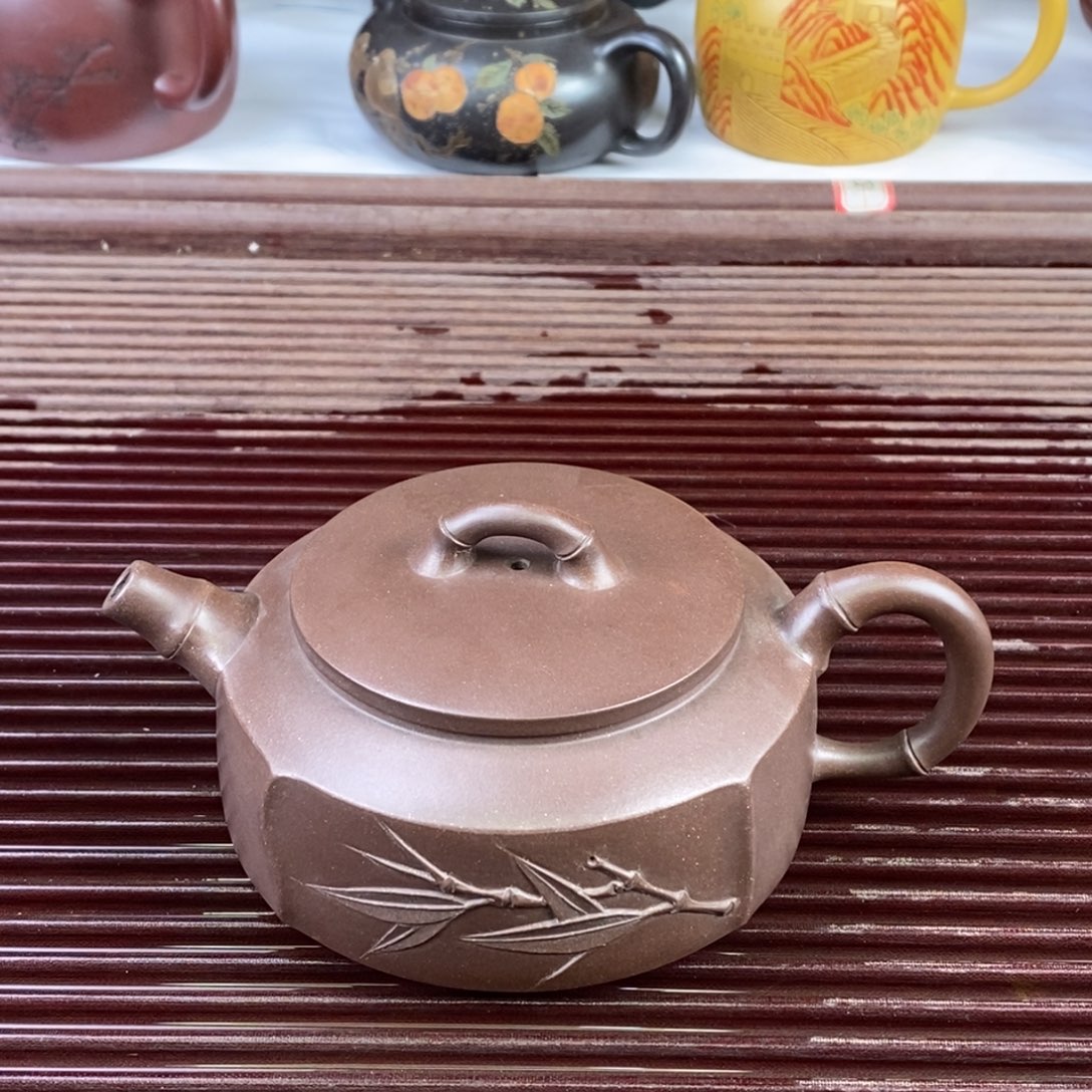 茶壶紫砂白18 素竹