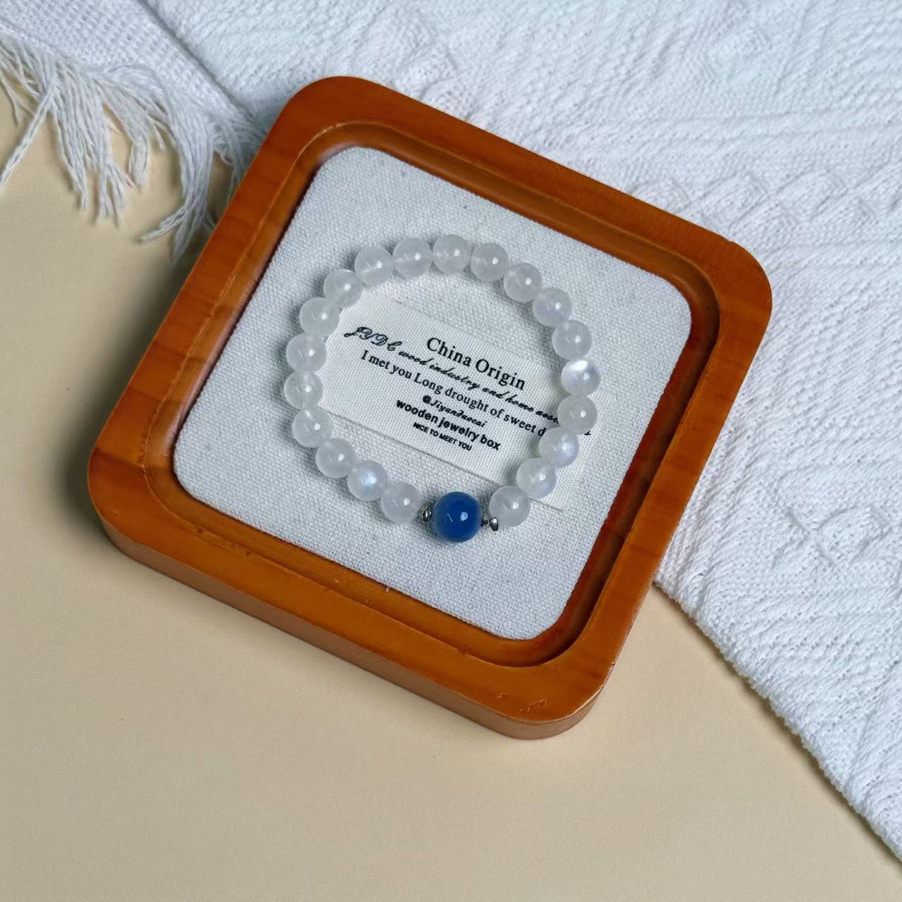 【花姐专属】9136 银月光石清冷风气质手链