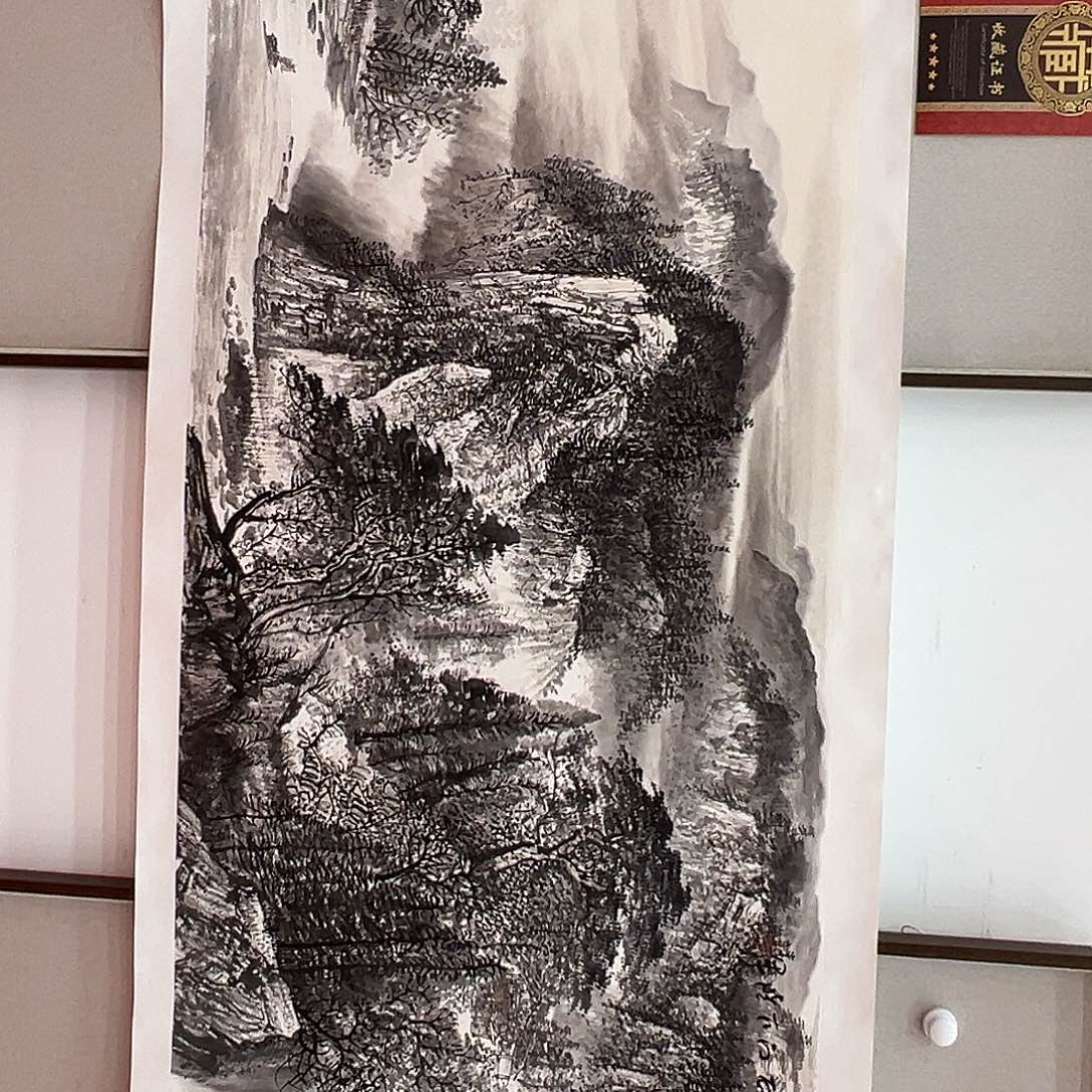 国画崔晓军国画作品带证件资料