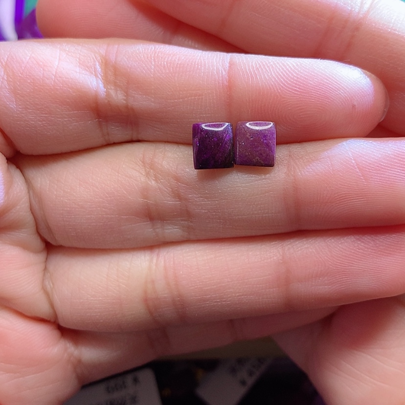 【闪购商品】苏纪石（舒俱来）耳钉银S925镶嵌