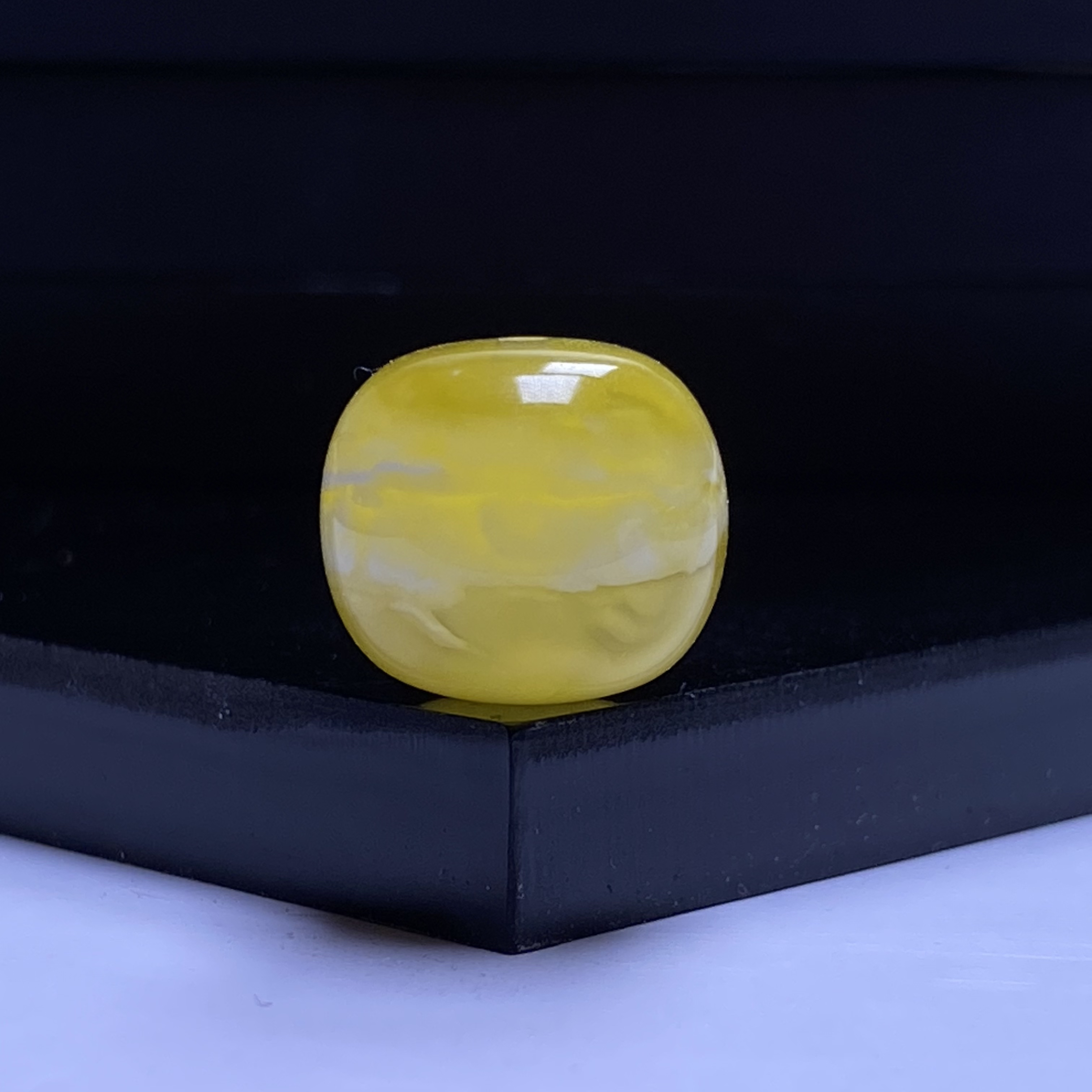 琥珀蜜蜡金瓷白溶洞虎皮一线妖老型珠13mm