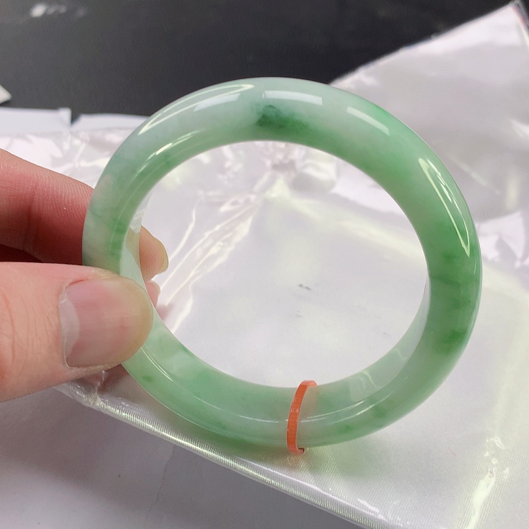 翡翠手镯未镶嵌004缅甸天然翡翠A货