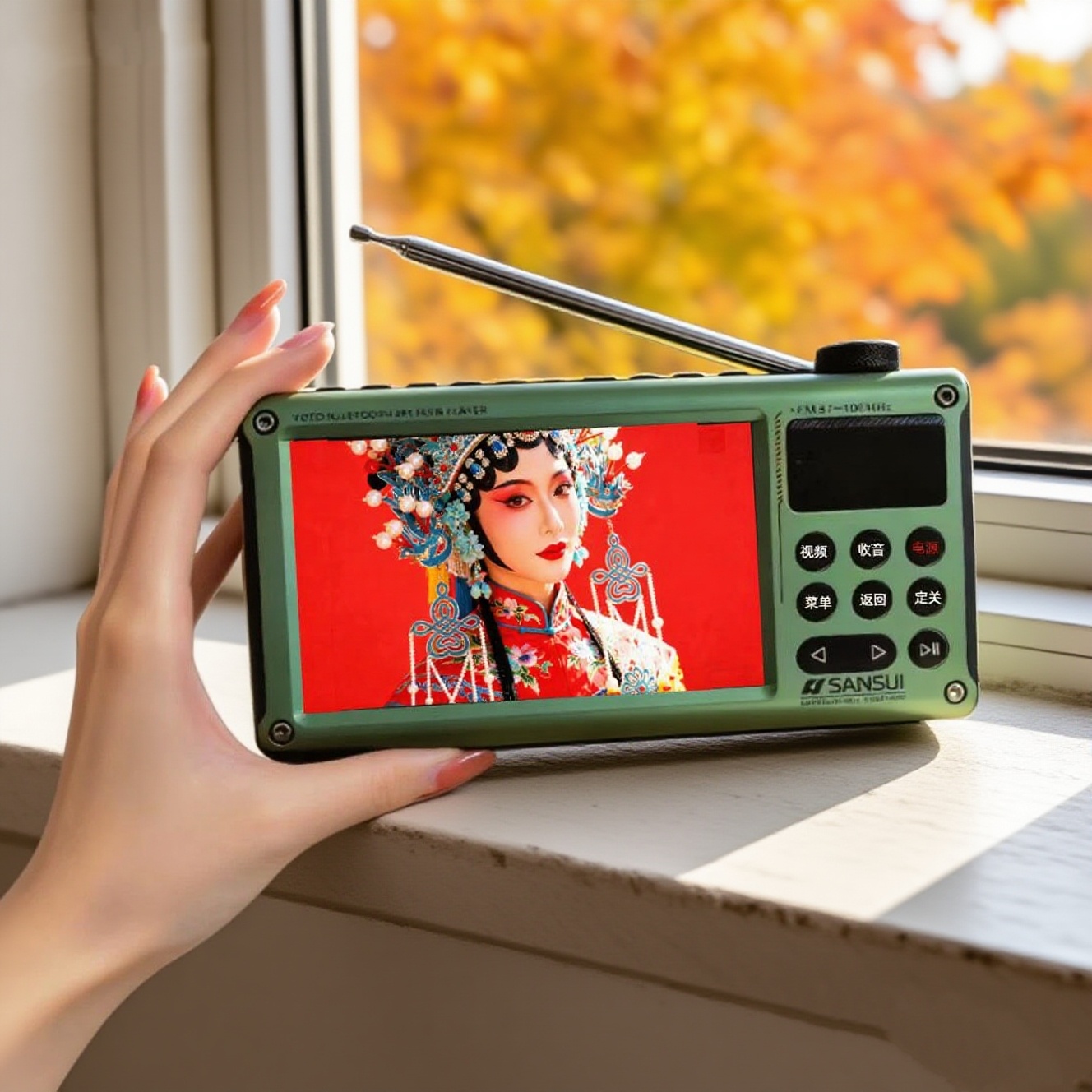 【二代升级版】2025新款山水品牌收音机蓝牙音响迷你老人专用看戏机