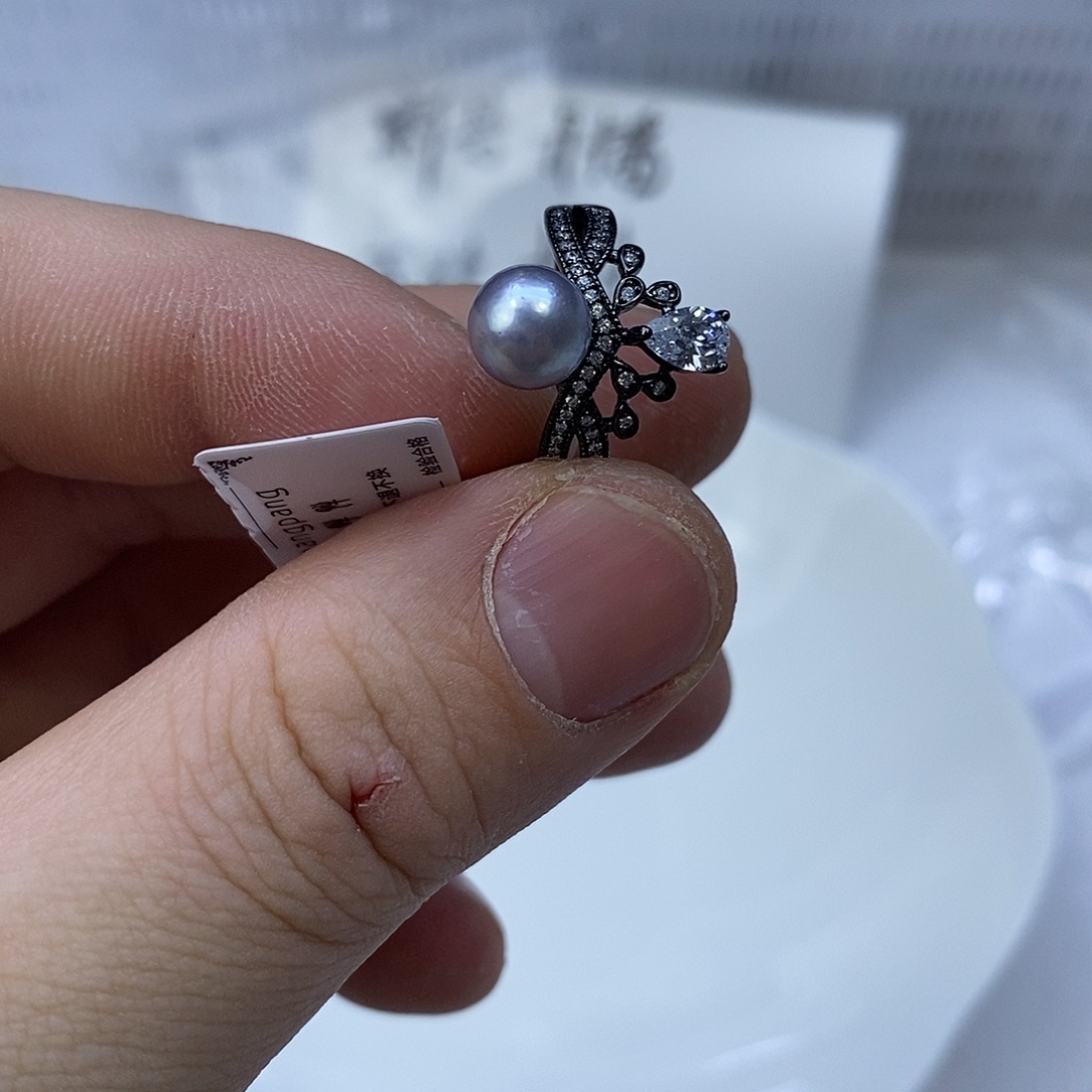 戒指未镶嵌海水珍珠