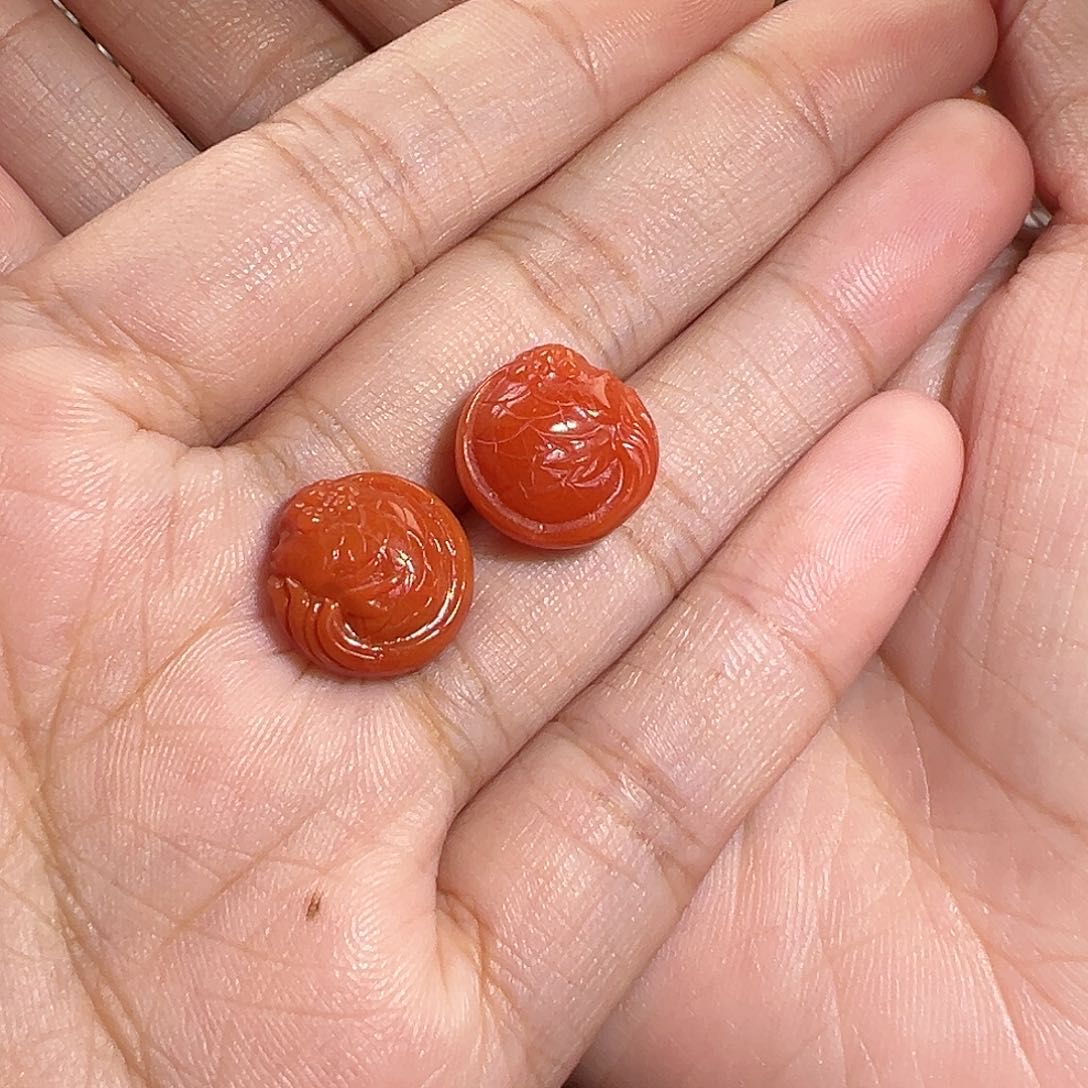 南红玛瑙珠宝奇石未镶嵌夜*尘