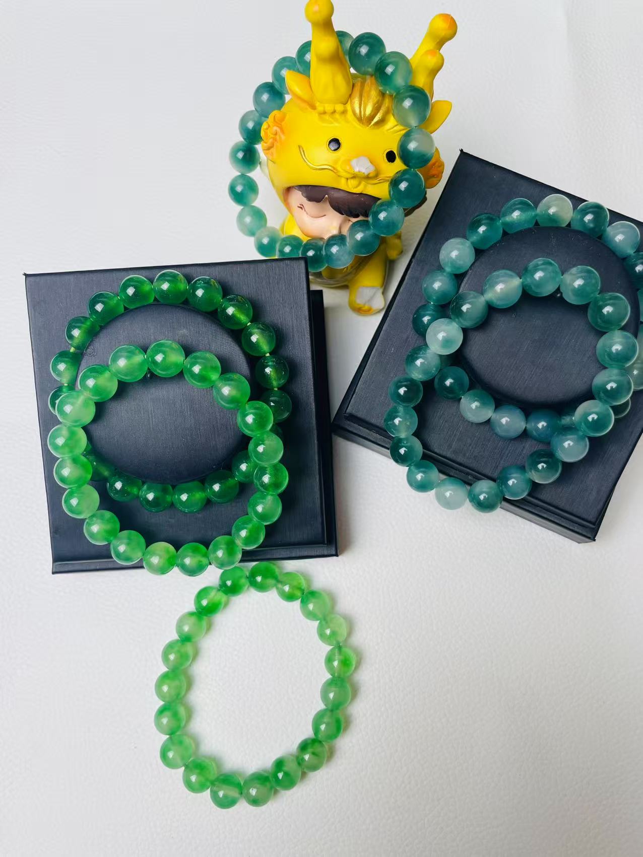 非金属珐琅手链 艺博专属  冰飘花手串【高货冰冰翠】时尚显白