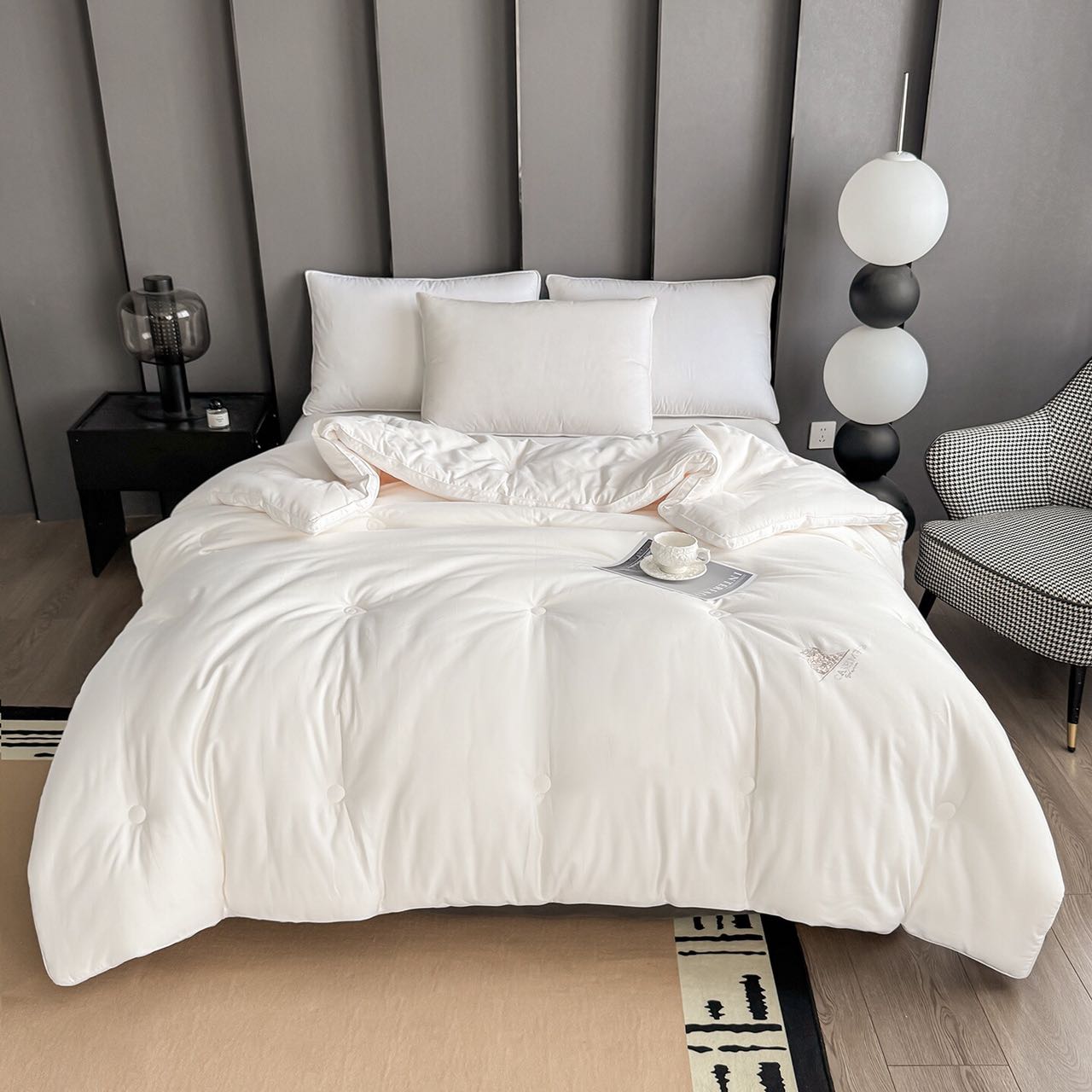 【森物羊绒大豆】100%棉高端冬被羊绒大豆被被子被芯 