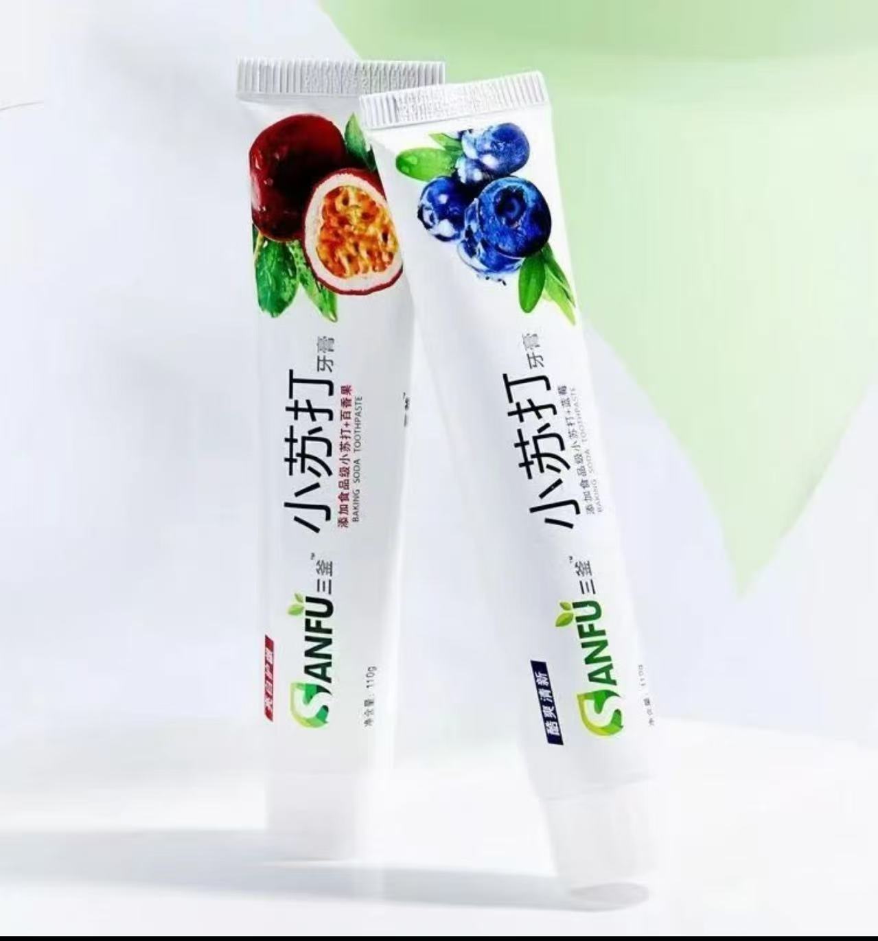 成人小苏打水果牙膏亮白牙齿去黄去渍清新口气护龈健齿