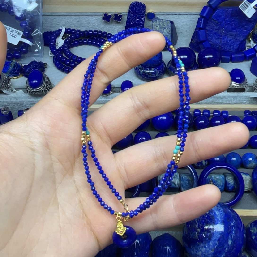 青金石项链未镶嵌