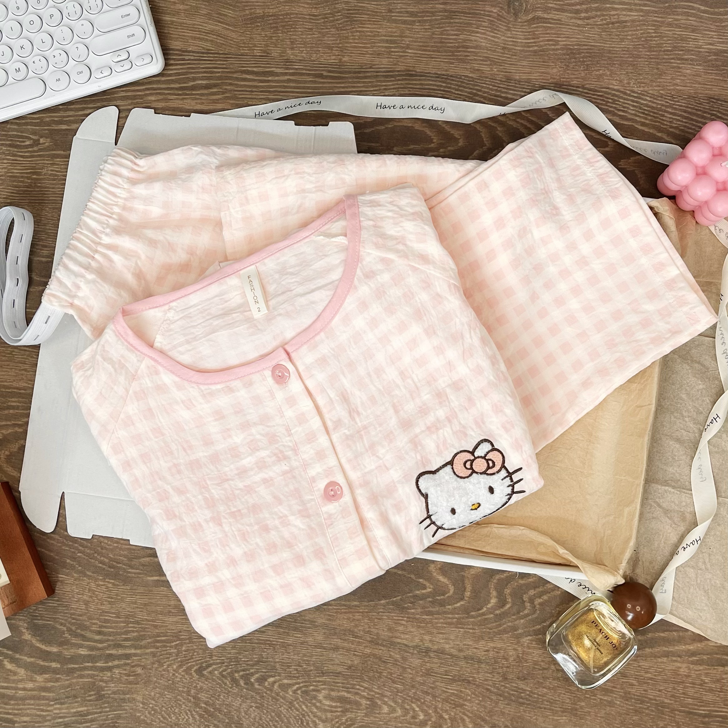 《夏季薄款云朵棉带胸垫》月子服产后哺乳睡衣孕妇喂奶家居服产妇
