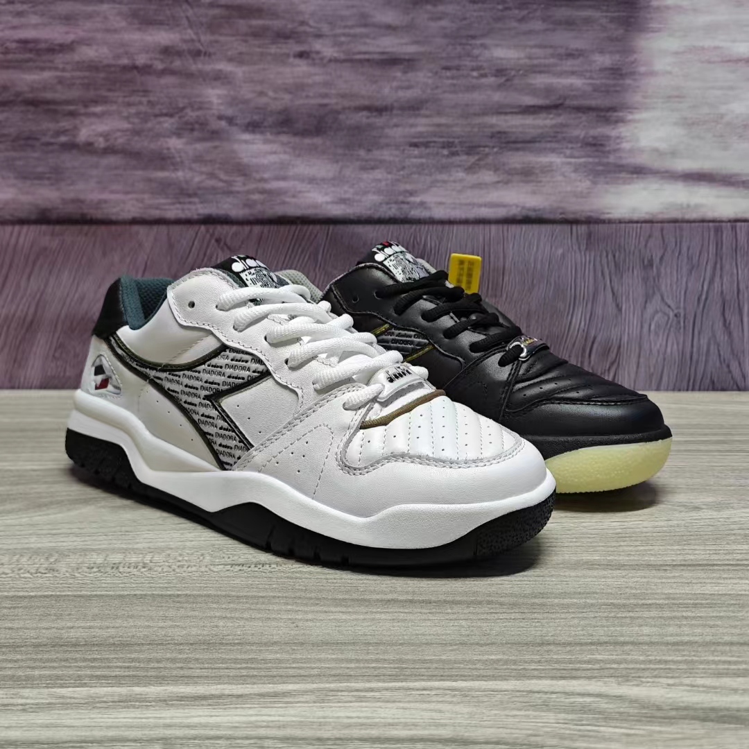 休闲运动鞋迪亚多纳头层牛皮面耐磨防滑牛筋底男士低帮复古板鞋