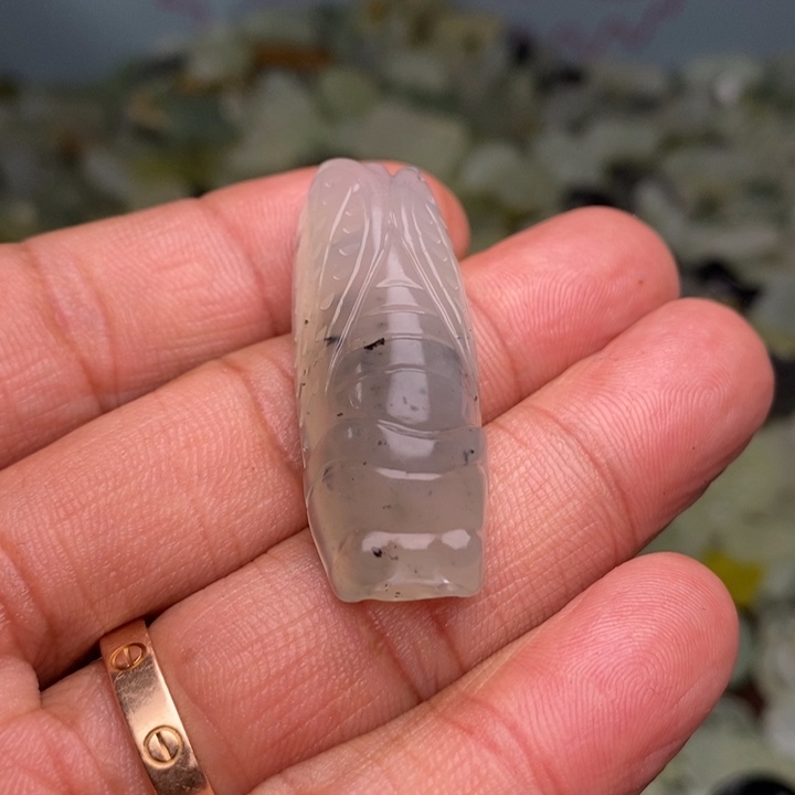 蛇纹石玉颈饰合金220