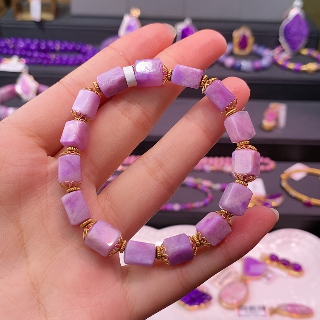 苏纪石（舒俱来）18K金镶嵌手串