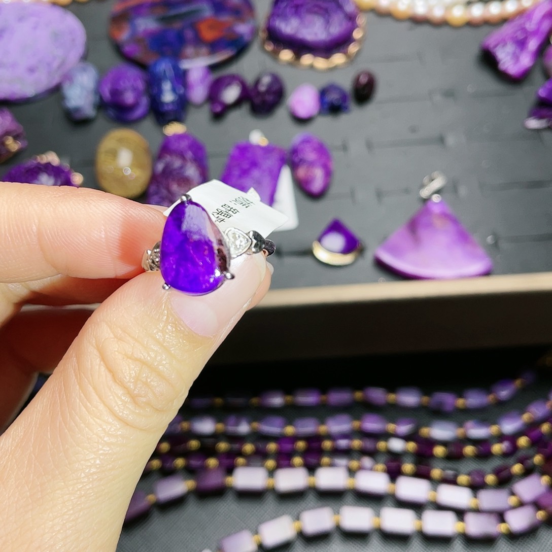 苏纪石（舒俱来）戒指银S925镶嵌