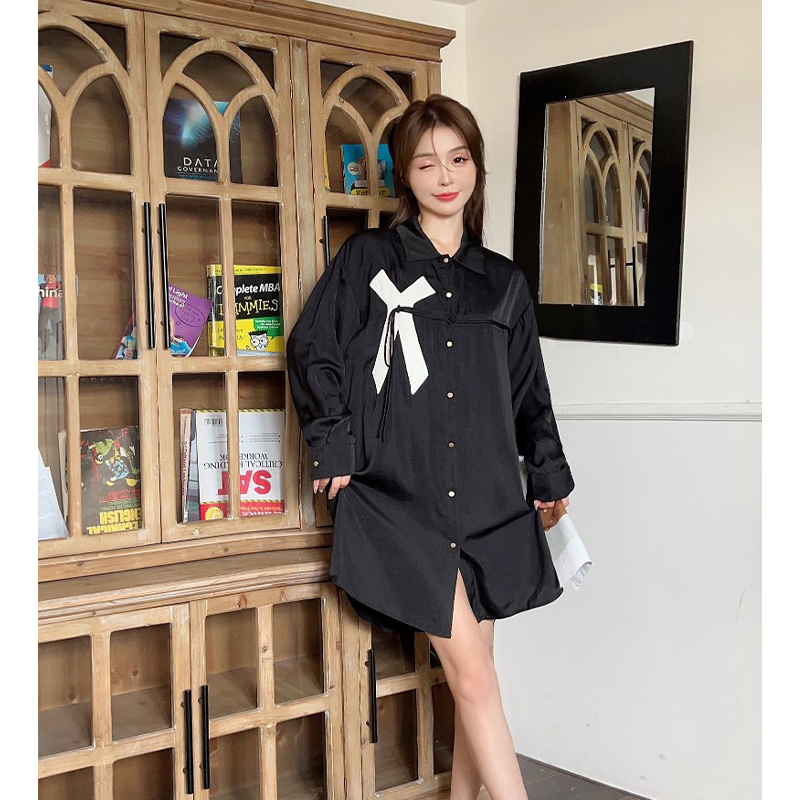 Sleep Password【黑色秘密】小众设计潮牌七分袖睡裙可外穿家居服