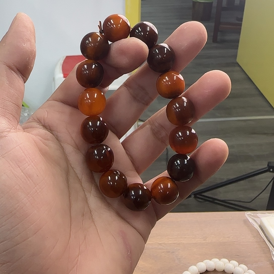 手串白玉菩提14黄金甲