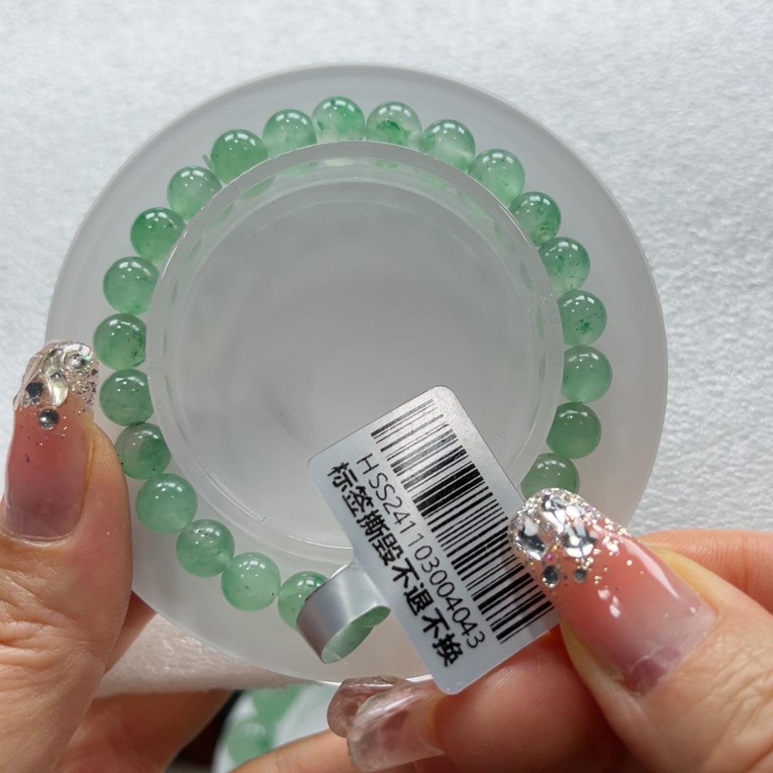 石英质玉手链未镶嵌小*弟+昕昕7