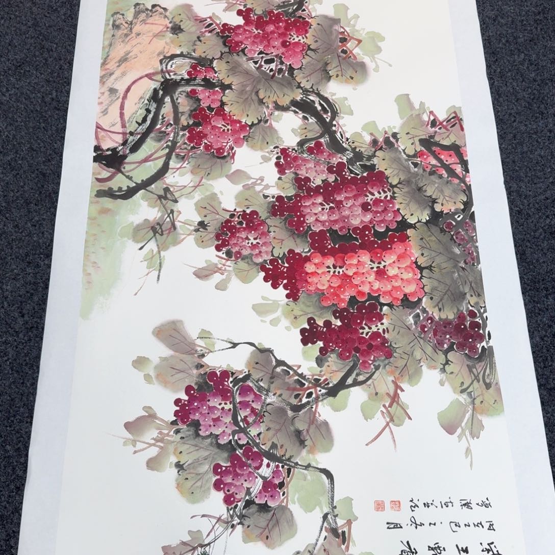 国画国画作品山水花鸟纯手机