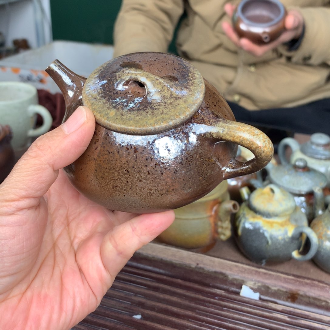紫砂柴烧纯自然柴烧
