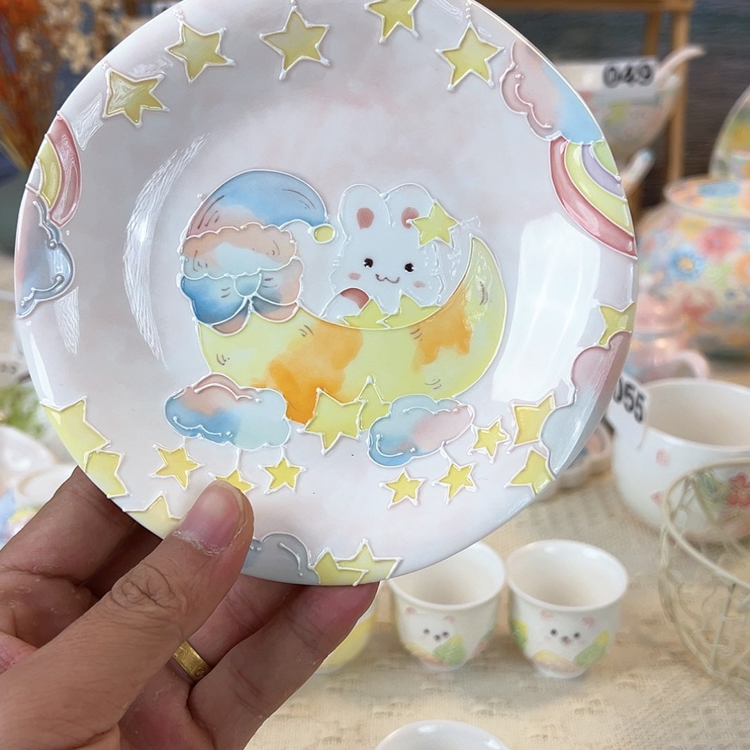 景德镇手绘陶瓷杯子