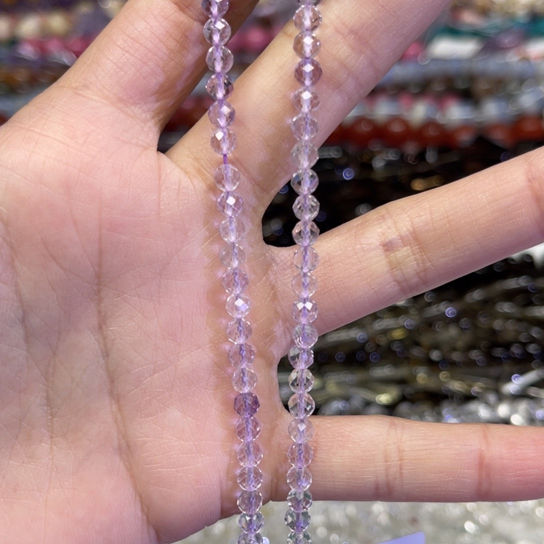 玛瑙/玉髓散珠玻利维亚紫水晶卡4一条