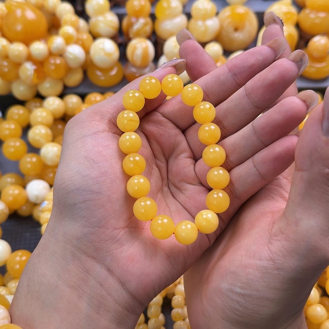 蜜蜡未镶嵌珠宝奇石同料12mm