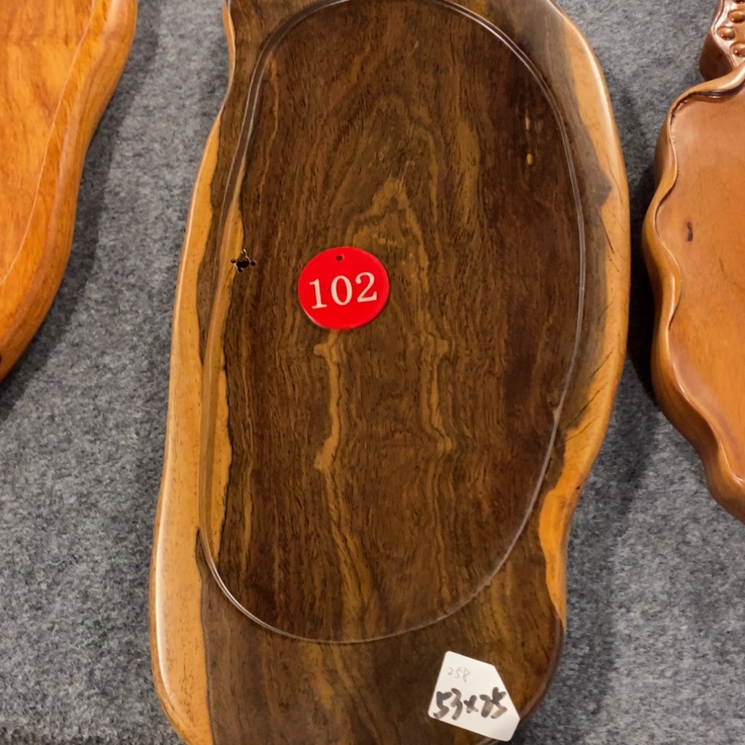 黑檀木随形茶盘53×25