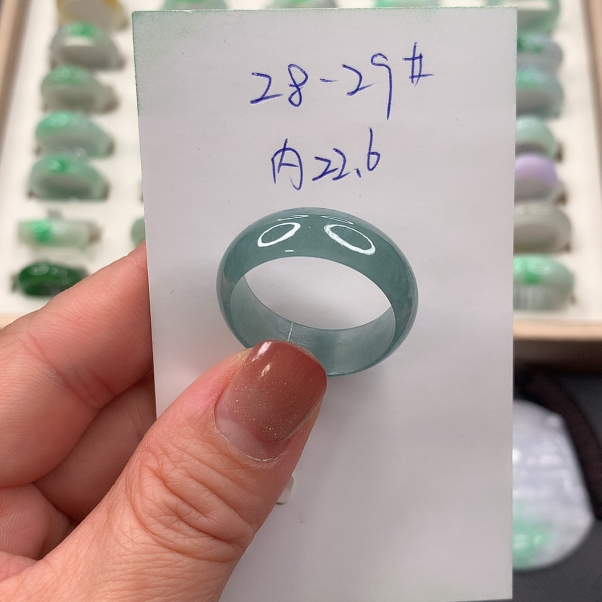【闪购商品】翡翠戒指未镶嵌可*加2826圈