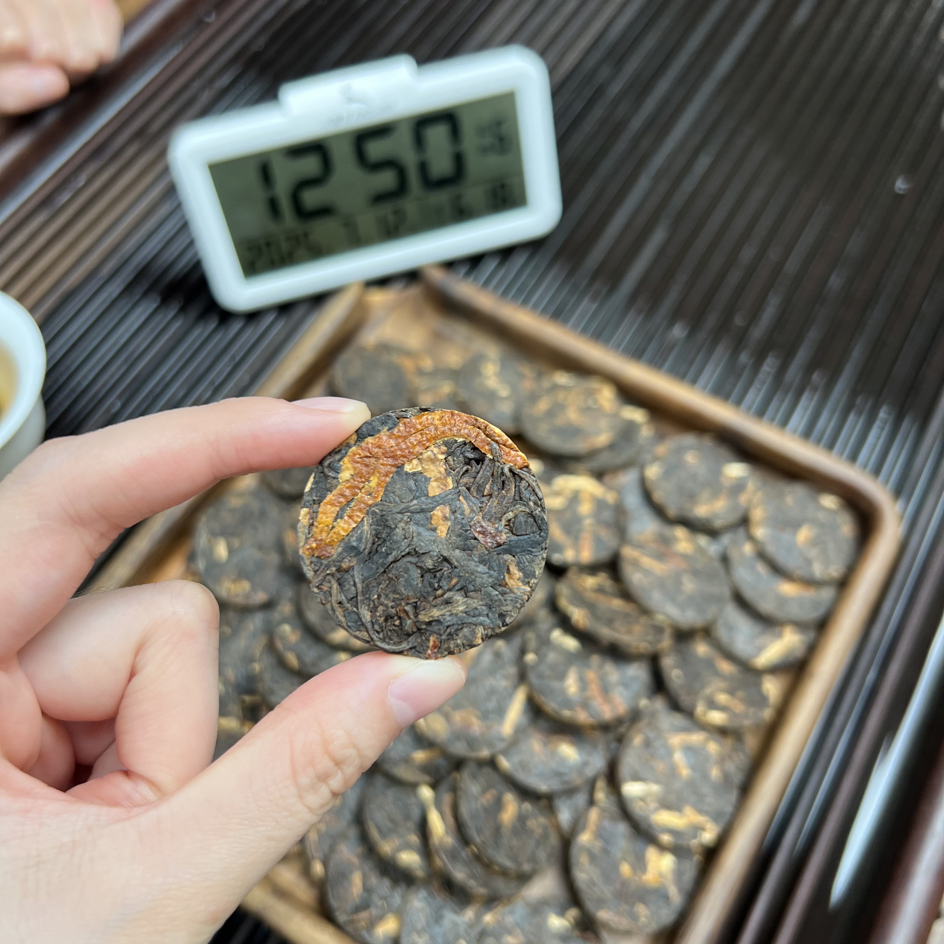 陈皮普洱 小鹿收茶 熟普+陈皮 7月12