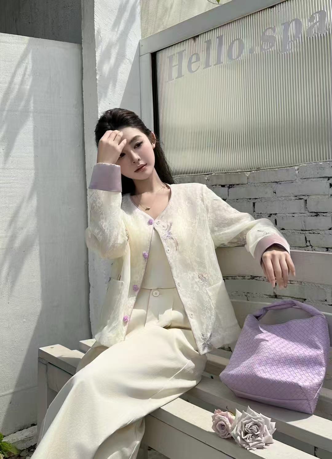 王姐推荐新中式防晒静奢风女春夏季短外套轻奢设计师时尚复古百搭