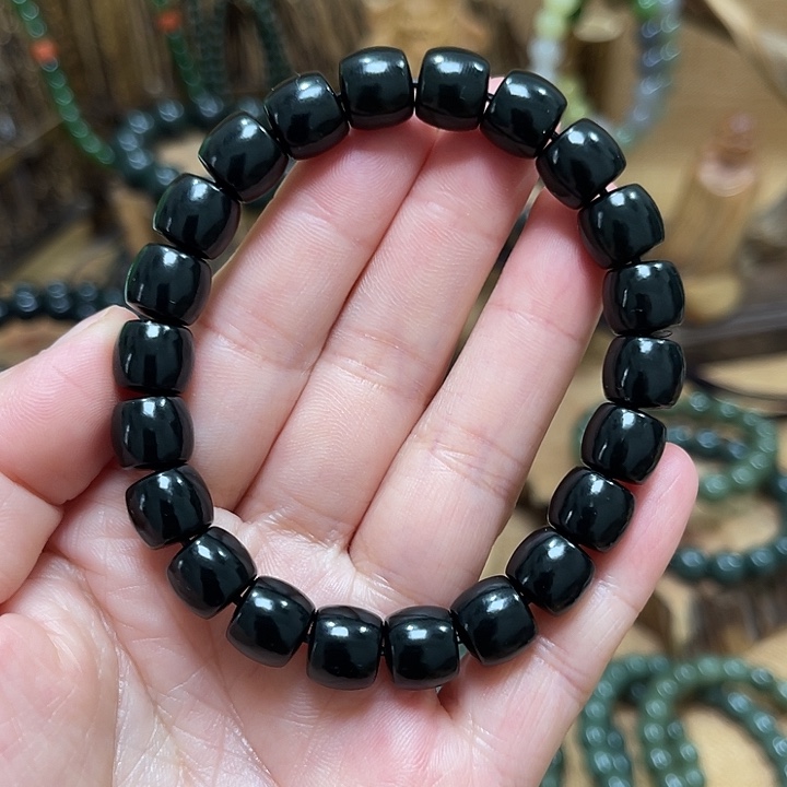 手链未镶嵌和田玉（青玉）