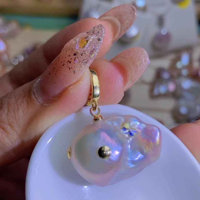 【闪购商品】淡水珍珠天然淡水珍珠（微瑕）合金