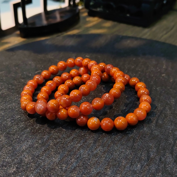 【书记甄选】天然南红单圈手链 多样式发一件 约8mm 185XL